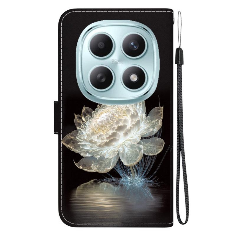 Δερματινη Θηκη Xiaomi Redmi Note 15 5g Κρυστάλλινη Παιώνια