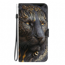 Δερματινη Θηκη Xiaomi Redmi Note 15 5g Λιοντάρι Χρυσό