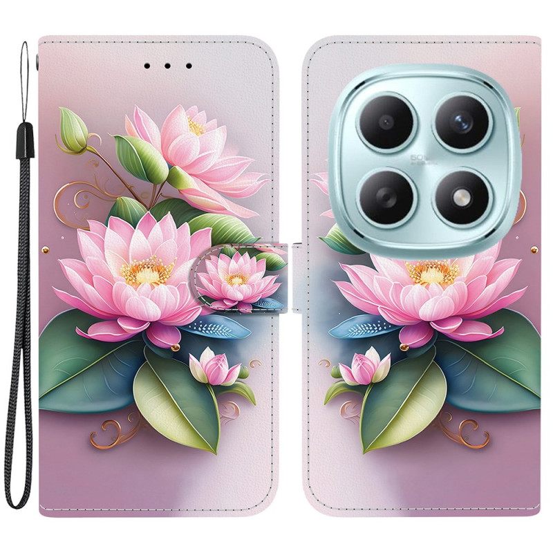 Δερματινη Θηκη Xiaomi Redmi Note 15 5g Λωτός Σιλικόνης