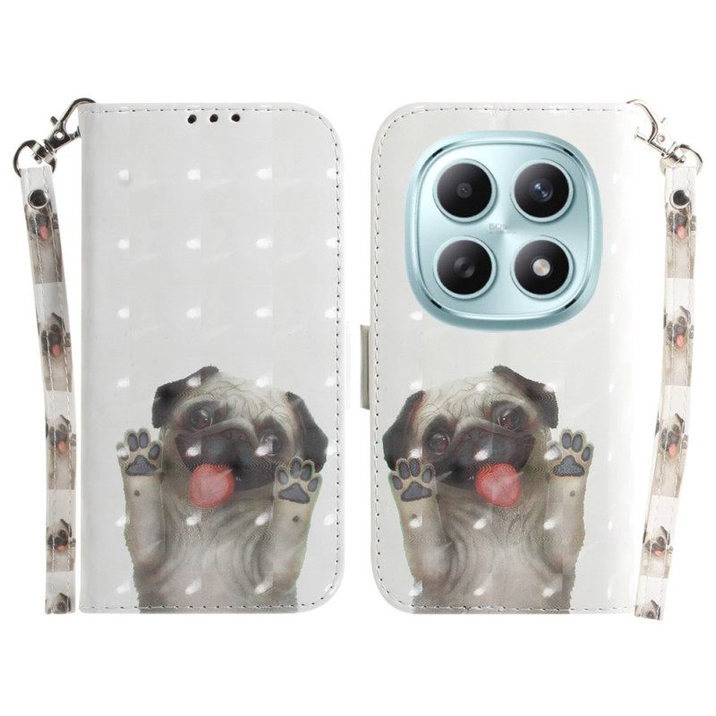 Δερματινη Θηκη Xiaomi Redmi Note 15 5g Παγκ Με Κορδόνι