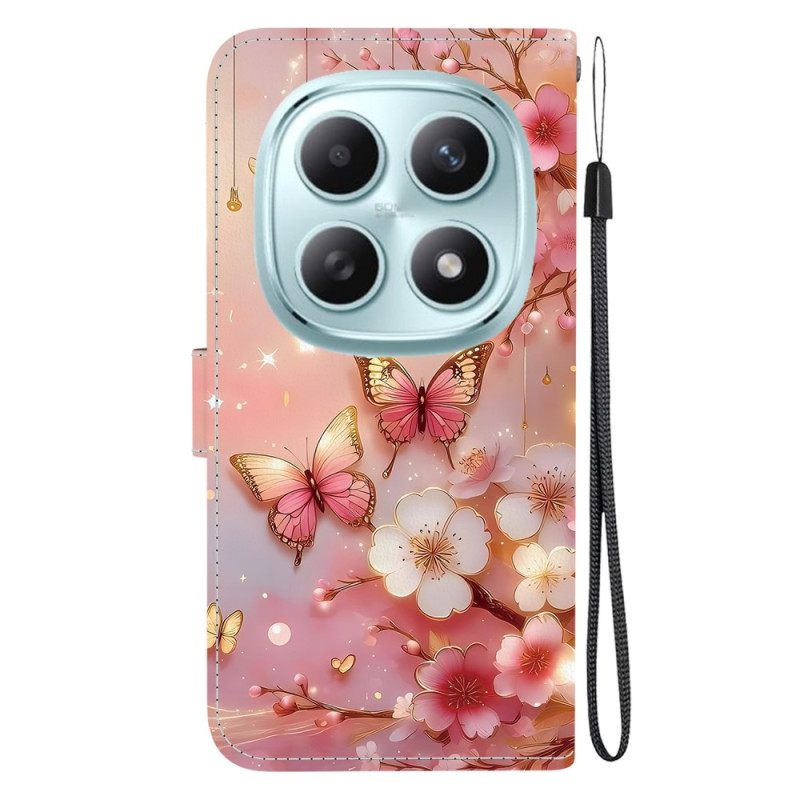Δερματινη Θηκη Xiaomi Redmi Note 15 5g Πεταλούδες-φανάρι
