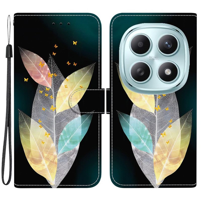 Δερματινη Θηκη Xiaomi Redmi Note 15 5g Πολύχρωμα Φύλλα