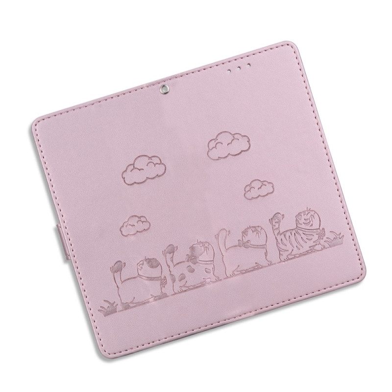 Δερματινη Θηκη Xiaomi Redmi Note 15 5g Rfid Blocking Και Μοτίβο Γατάκι