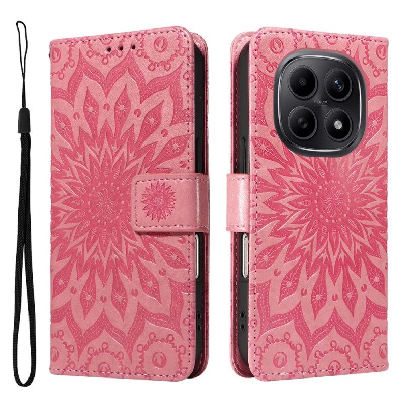 Δερματινη Θηκη Xiaomi Redmi Note 15 5g Σχέδιο Ηλίανθου