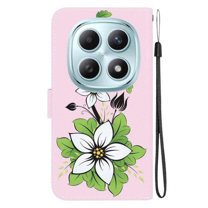 Δερματινη Θηκη Xiaomi Redmi Note 15 5g Σχέδιο Κρίνου