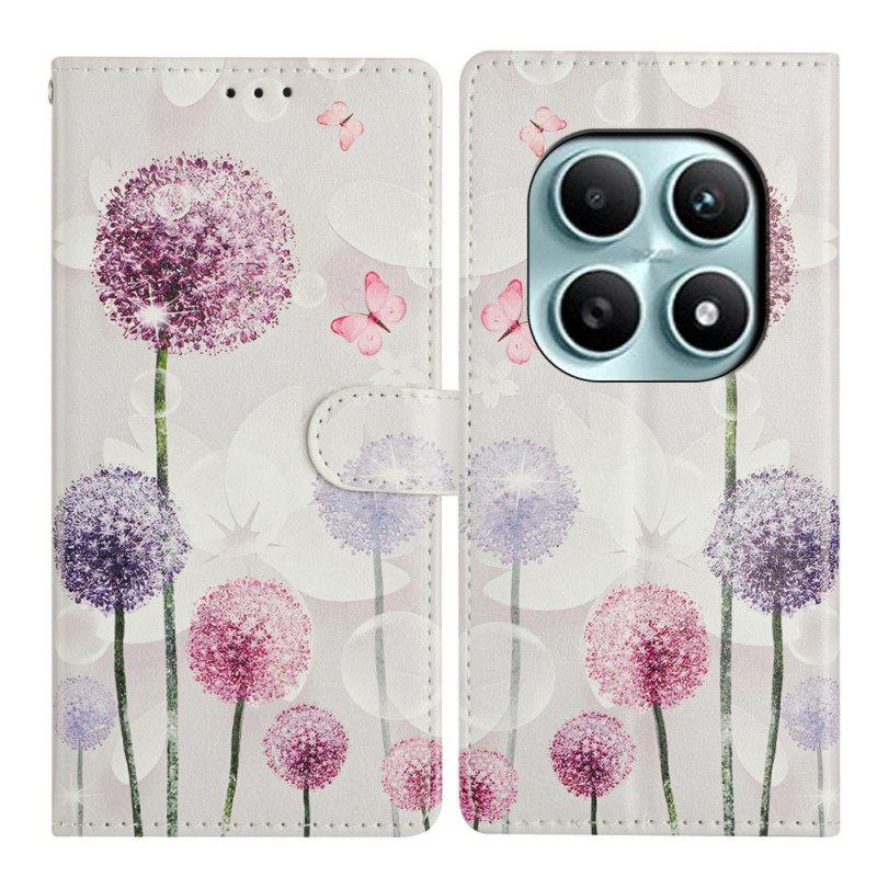 Δερματινη Θηκη Xiaomi Redmi Note 15 5g Σχέδιο Πικραλίδας Σιλικόνης