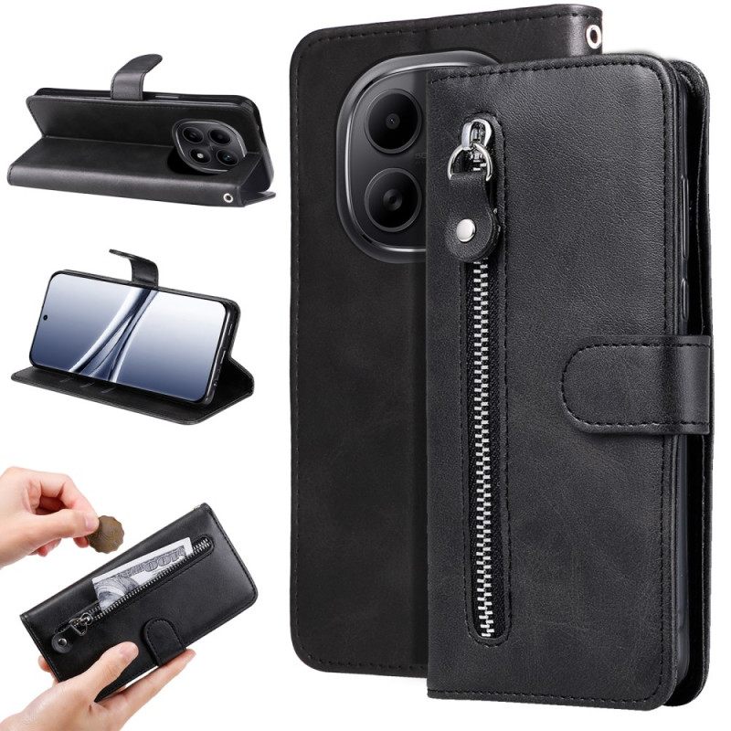 Δερματινη Θηκη Xiaomi Redmi Note 15 5g Τσέπη Με Φερμουάρ