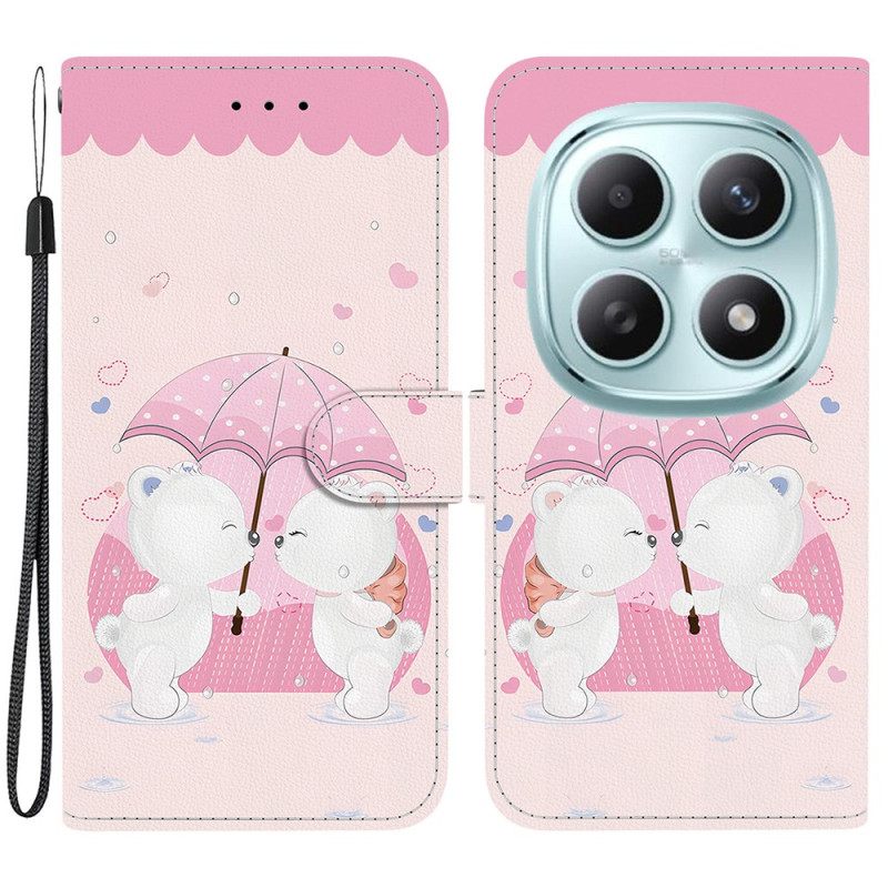 Δερματινη Θηκη Xiaomi Redmi Note 15 5g Ζευγάρι Αρκούδων