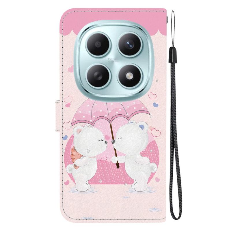 Δερματινη Θηκη Xiaomi Redmi Note 15 5g Ζευγάρι Αρκούδων