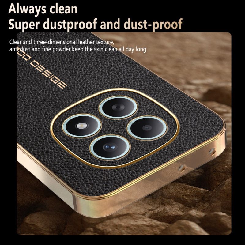 Κάλυμμα Xiaomi Redmi Note 15 5g Υφή Λίτσι Ανθεκτικό Στις Γρατζουνιές