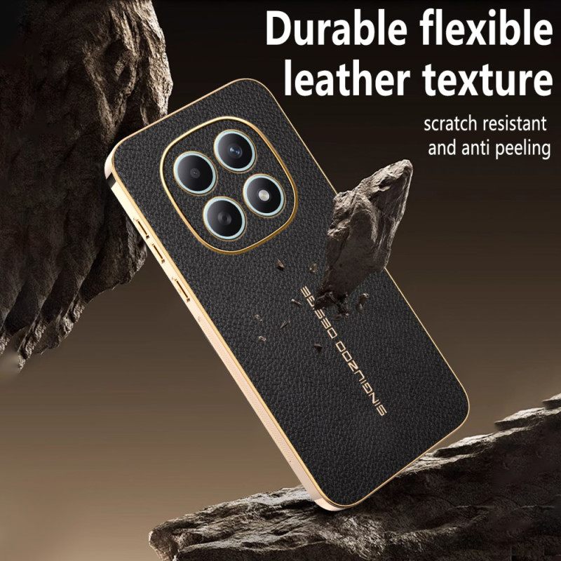 Κάλυμμα Xiaomi Redmi Note 15 5g Υφή Λίτσι Ανθεκτικό Στις Γρατζουνιές