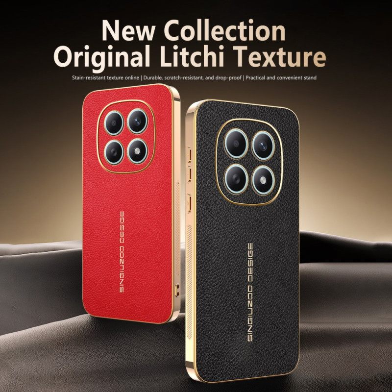 Κάλυμμα Xiaomi Redmi Note 15 5g Υφή Λίτσι Ανθεκτικό Στις Γρατζουνιές