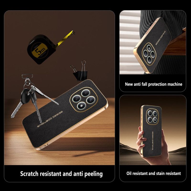 Κάλυμμα Xiaomi Redmi Note 15 5g Υφή Λίτσι Ανθεκτικό Στις Γρατζουνιές