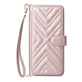 Θηκη Κινητου Xiaomi Redmi Note 15 5g Θήκες Κινητών Καπιτονέ Με Λουράκι Ώμου Και Λουράκι