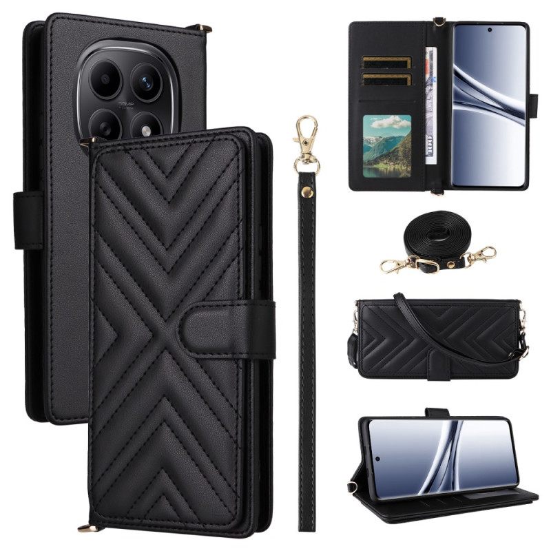 Θηκη Κινητου Xiaomi Redmi Note 15 5g Θήκες Κινητών Καπιτονέ Με Λουράκι Ώμου Και Λουράκι