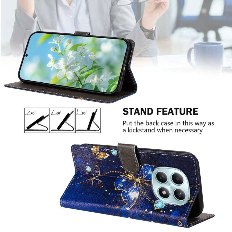 Θηκη Κινητου Xiaomi Redmi Note 15 5g Θήκες Κινητών Μπλε Πεταλούδα