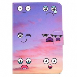 Δερματινη Θηκη iPad (2025) Αστεία Πρόσωπα Σιλικόνης