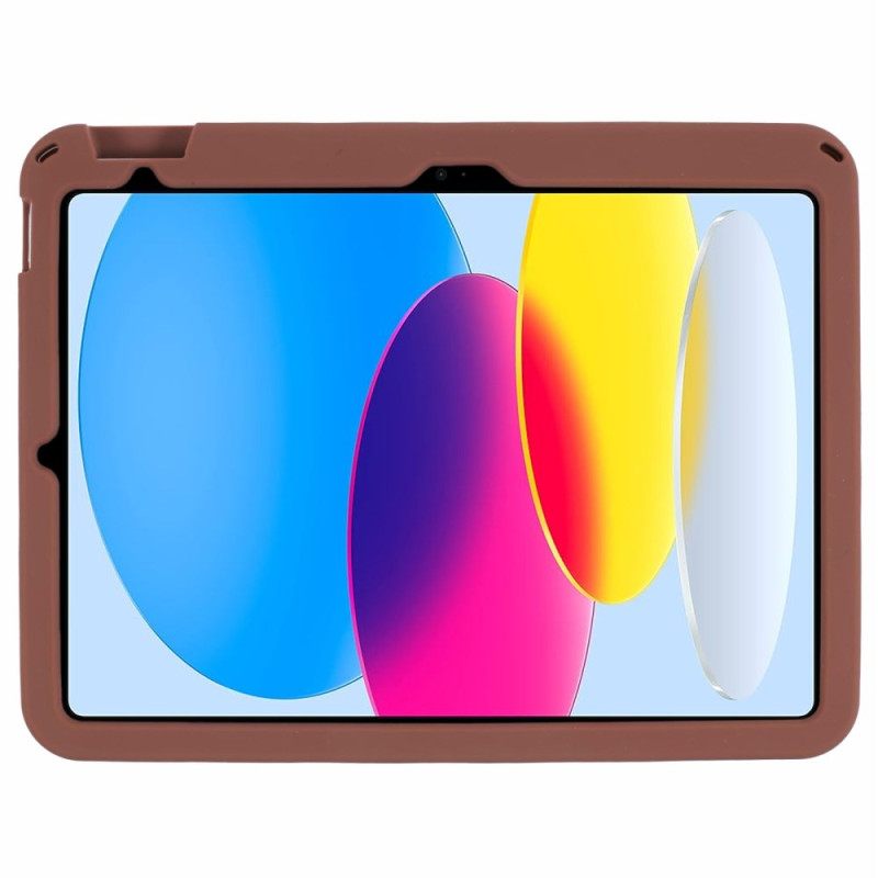 Δερματινη Θηκη iPad (2025) Βάση Για Αρκουδάκι Και Σχέδιο Τουλίπας