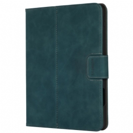 Δερματινη Θηκη iPad (2025) Δερμάτινο Πτερύγιο Και Θήκη Γραφίδας Σιλικόνης