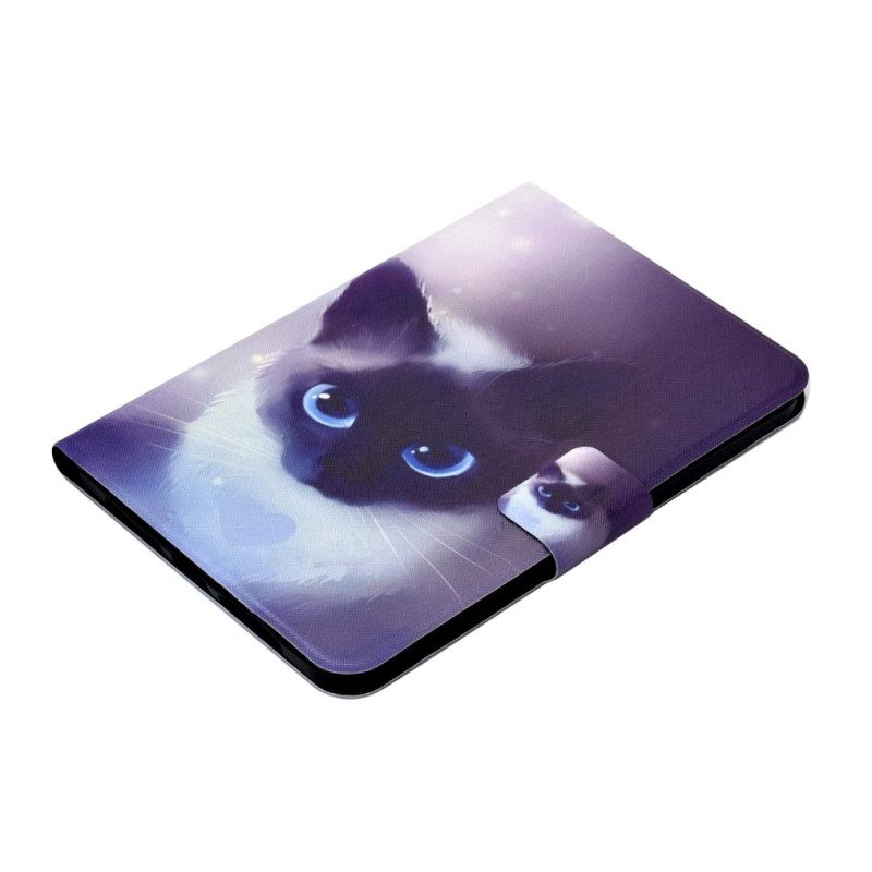 Δερματινη Θηκη iPad (2025) Γάτα Με Μπλε Μάτια