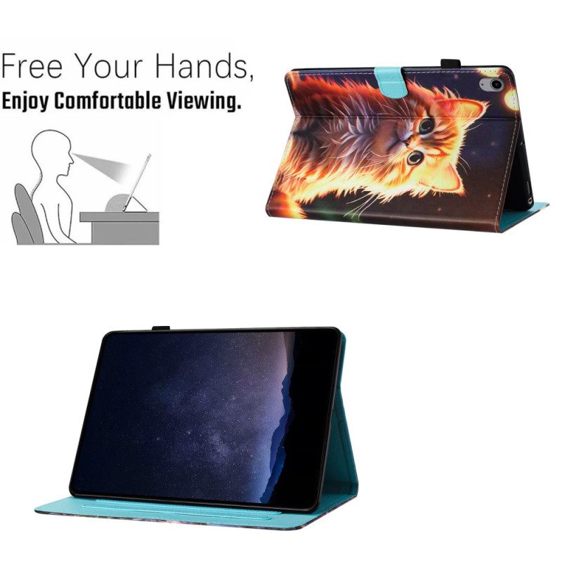 Δερματινη Θηκη iPad (2025) Γάτα Σιλικόνης