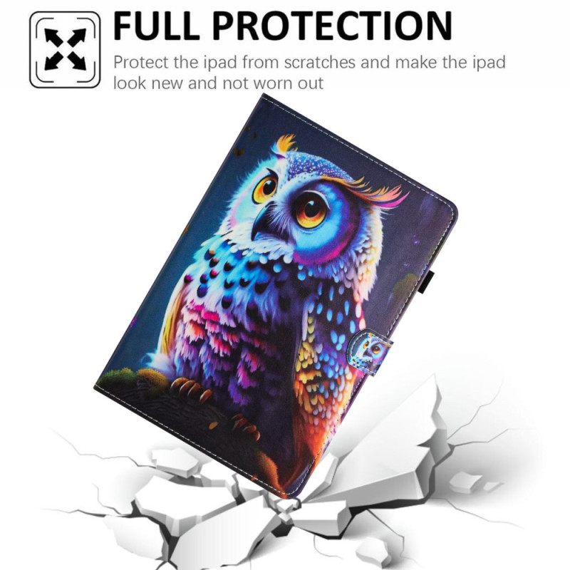 Δερματινη Θηκη iPad (2025) Κουκουβάγια