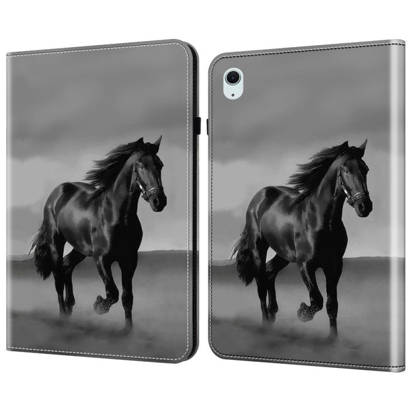 Δερματινη Θηκη iPad (2025) Μαύρο Άλογο Σιλικόνης