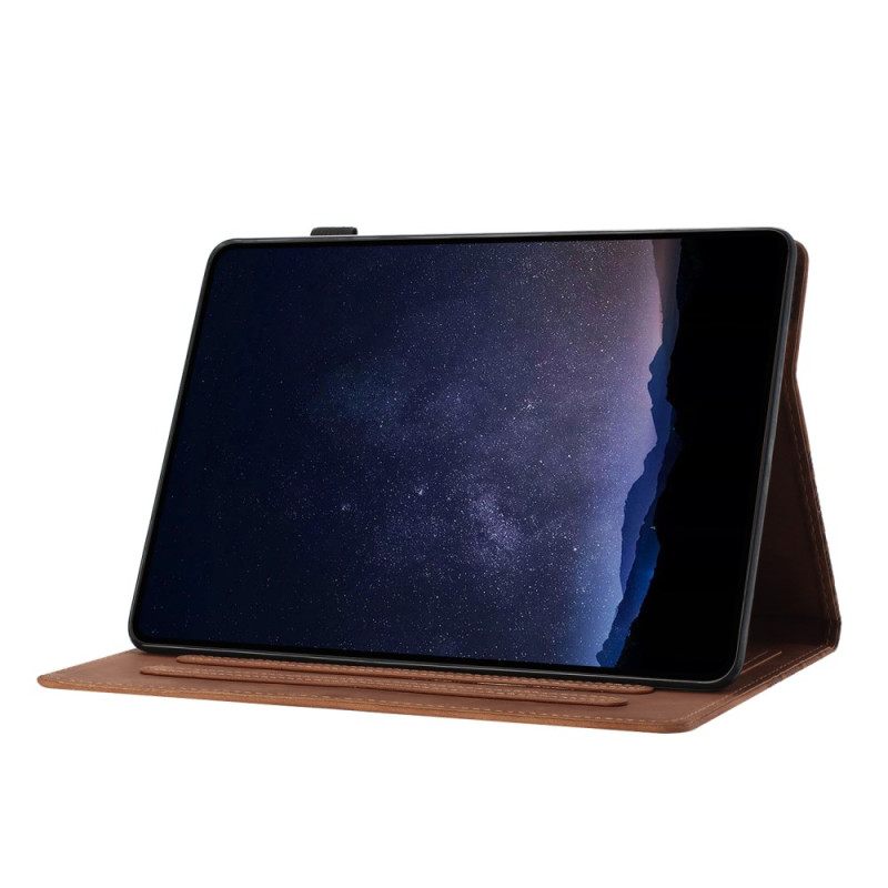 Δερματινη Θηκη iPad (2025) Περίγραμμα Κύβου Σιλικόνης