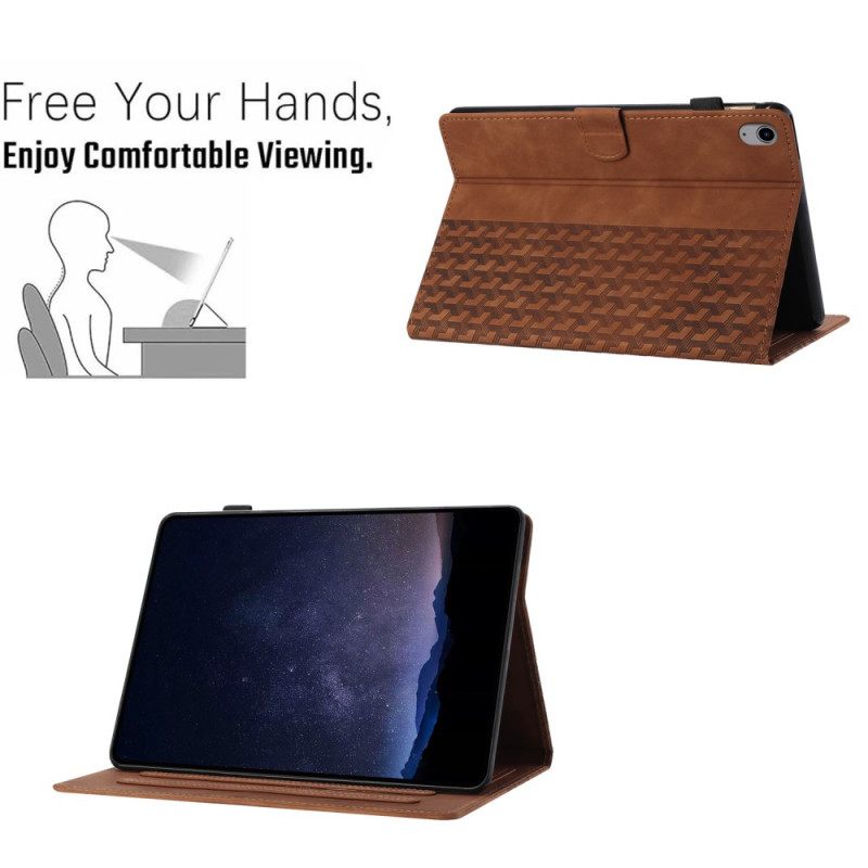 Δερματινη Θηκη iPad (2025) Περίγραμμα Κύβου Σιλικόνης