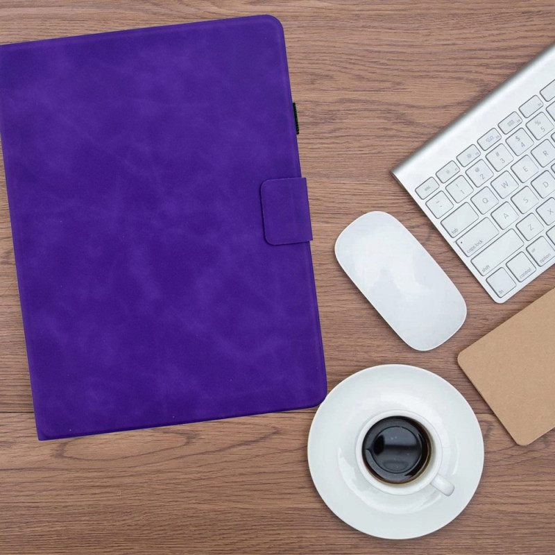 Δερματινη Θηκη iPad (2025) Ρετρό Δερμάτινο Εφέ Σιλικόνης