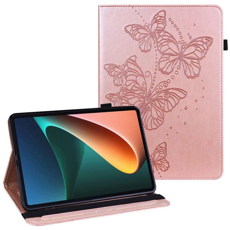Δερματινη Θηκη iPad (2025) Στυλιζαρισμένες Πεταλούδες