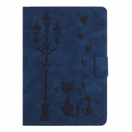 Δερματινη Θηκη iPad (2025) Τύπωμα Γάτας Σιλικόνης