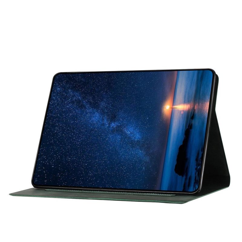 Δερματινη Θηκη iPad (2025) Τύπωμα Γάτας Σιλικόνης