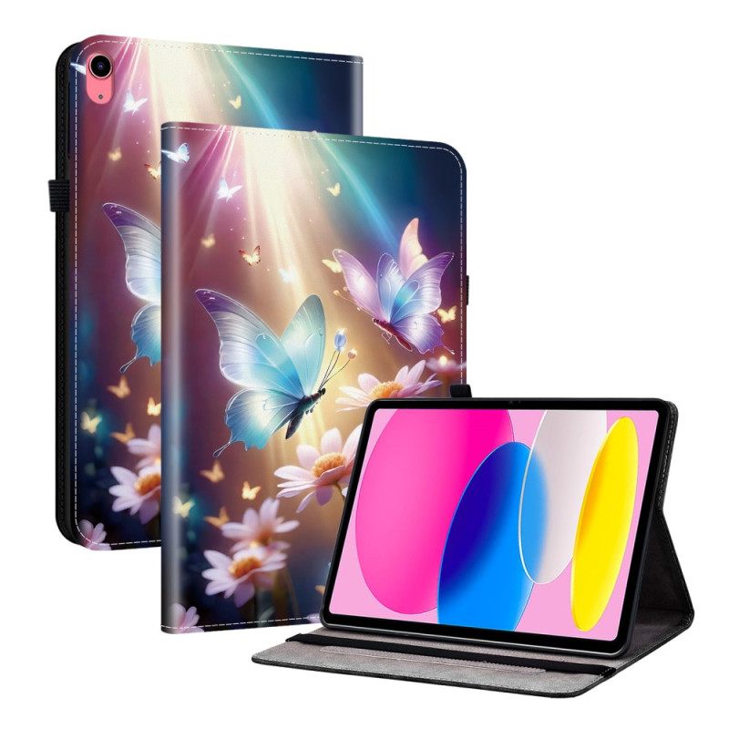 Δερμάτινη Θήκη Κινητού iPad (2025) Θήκες Κινητών Πεταλούδες Στο Φως