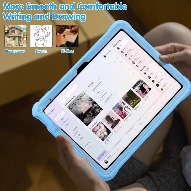 Κάλυμμα iPad (2025) Παιδική Περιστρεφόμενη Βάση Και Λουρί Δελφινιού
