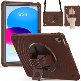 Κάλυμμα iPad (2025) Περιστρεφόμενη Βάση 360 Μοιρών Και Λουράκι Ώμου