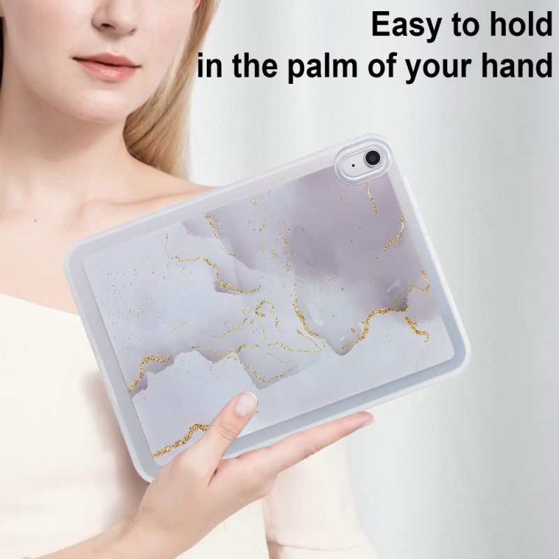 Κάλυμμα iPad (2025) Σχεδιασμός Από Σιλικόνη Με Μάρμαρο Σιλικόνης