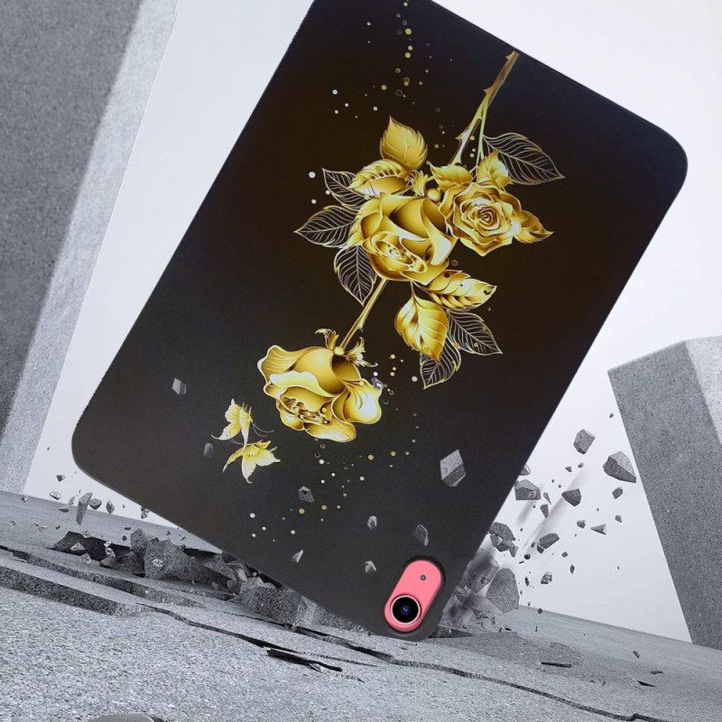 Κάλυμμα iPad (2025) Χρυσό Τριαντάφυλλο