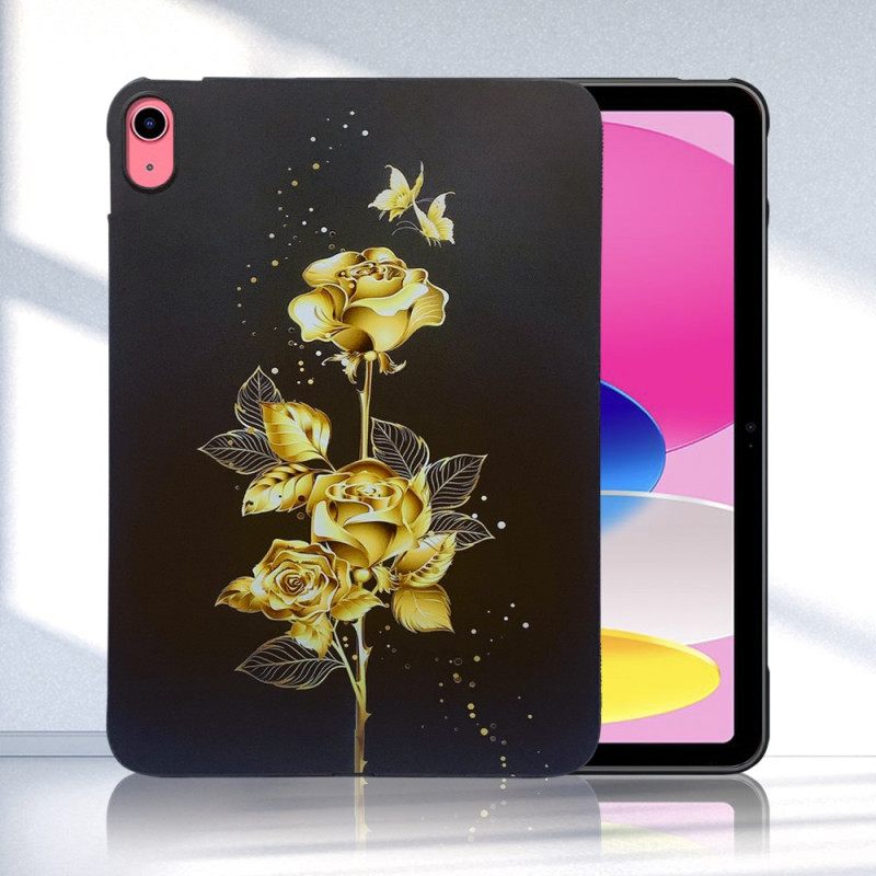 Κάλυμμα iPad (2025) Χρυσό Τριαντάφυλλο