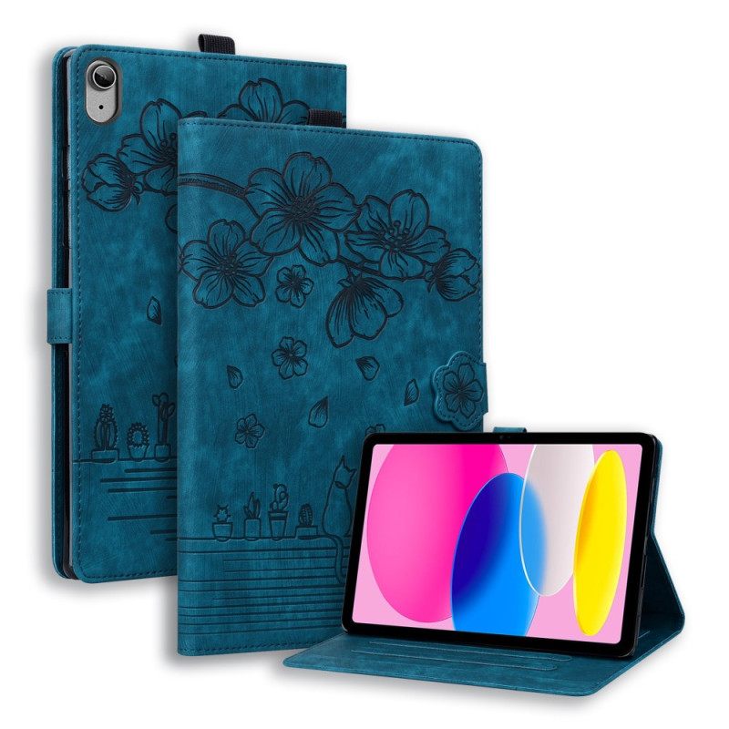 Θηκη Κινητου iPad (2025) Άνθη Κερασιάς Και Γάτες