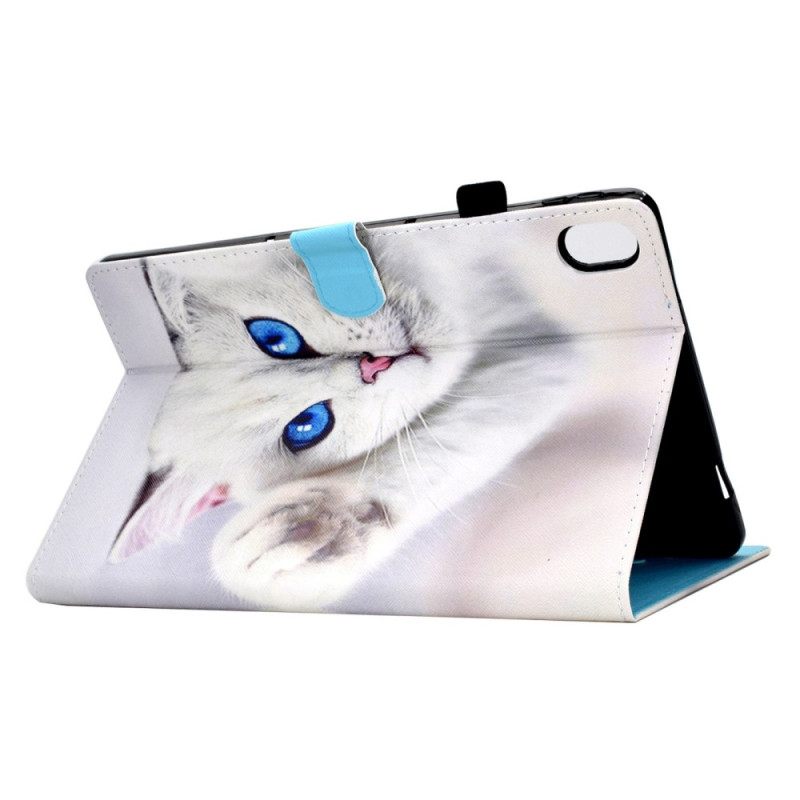 Θηκη Κινητου iPad (2025) Θήκες Κινητών Λευκή Γάτα Με Μπλε Μάτια