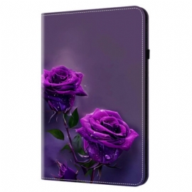 Δερμάτινη Θήκη Κινητού Xiaomi Pad 7 / 7 Pro Θήκες Κινητών Μωβ Τριαντάφυλλα