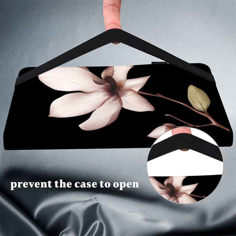 Δερματινη Θηκη Xiaomi Pad 7 / 7 Pro Ροζ Λουλούδι Σιλικόνης