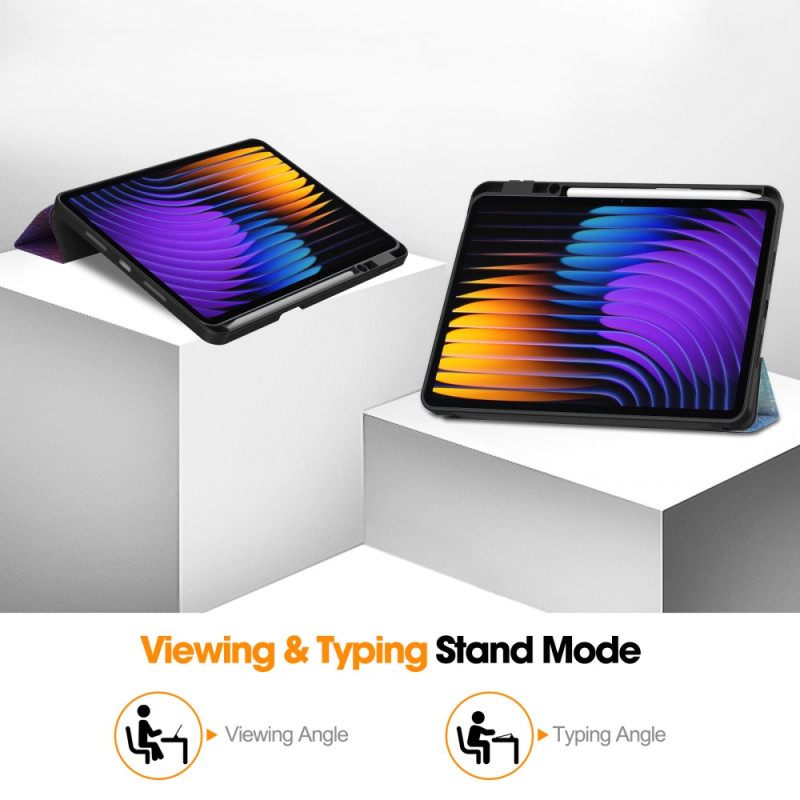 Xiaomi Pad 7 / 7 Pro Θήκη Γραφίδας Μοτίβο Γαλαξία