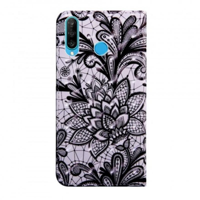 δερματινη θηκη Huawei P30 Lite Εντελώς Δαντέλα