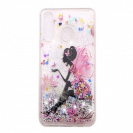 Θήκη Huawei P30 Lite Διαφανές Flower Fairy Glitters
