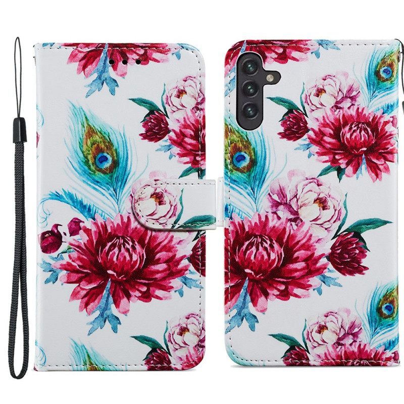 Κάλυμμα Samsung Galaxy A13 5G / A04s Έντονα Λουλούδια