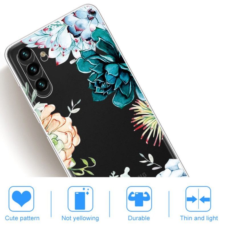 θηκη κινητου Samsung Galaxy A13 5G / A04s Ακουαρέλα Λουλούδια