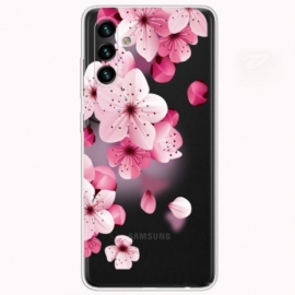 Θήκη Samsung Galaxy A13 5G / A04s Μικρά Ροζ Λουλούδια