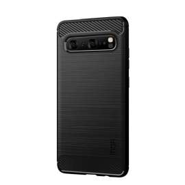 θηκη κινητου Samsung Galaxy S10 5G Mofi Brushed Carbon Fiber